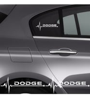 Dodge Nitro İçin Uyumlu Aksesuar Oto Ritim Sticker 2 Adet 20*9 Cm