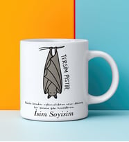Komik - Esprili Kupa TERSİM PİSTİR Tasarımlı İsim Soyisim Yazılı Kişiye Özel Kupa Bardak