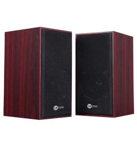 Lenovo Lecoo DS105 6W Ahşap Gövdeli Masaüstü Stereo Hoparlör - USB + 3.5mm Jack Girişli PC Hoparlörü