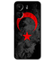 Xiaomi Redmi 13C Kılıf HD Desen Baskılı Kılıf - Black Ayyıldız