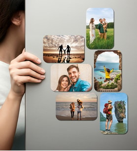 Kişiye Özel Ahşap Fotoğraflı UV Baskılı Magnet