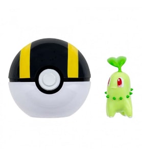 Pokemon Clip 'N' Go Poke Ball ve Chikorita Figür PKW4163