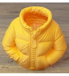 Şişme Mont Tasarımlı Yüksek Kaliteli 3D Baskı Kalemlik  8,5 cm yükseklik (Turuncu)