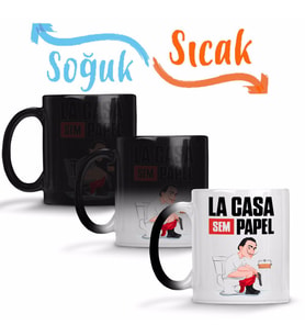 La Casa Sem Papel Sihirli Kupa Bardak Porselen