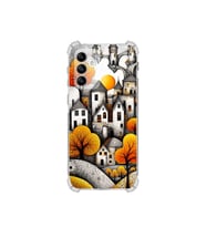 PrintiFy Samsung Galaxy M13 ile Uyumlu Düşlerin Dansı Serisi Göçebe Şatolar Tasarımlı Uv Baskılı Köşe Korumalı Antişok Kılıf