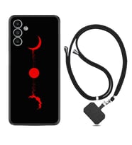 Samsung A23 A31 A32 A50 A51 A52 A53 A70 Kılıf Boyun Askılı Silikon Red Moon 1710
