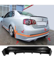 Vw Jetta Mk5 Arka Ek 2005 2006 2007 2008 2009 2010 Mat Siyah Arka-bodykit-ek-karlık