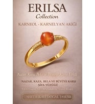 Sertifikalı Nazar Kaza Bela Koruma Yüzüğü - Karneol Karnelyan Akik Gold Ayarlamalı Koç Başak Burcu (Çok Renkli)