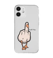 Iphone 12 Uyumlu Duck You Tasarımlı Şeffaf Telefon Kılıfı