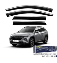 Hyundai Tucson Kromlu Cam Rüzgarlığı Niken 2021+ sonrası uyumlu (Beyaz)