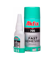 Mey İthalat® Akfix Hızlı Yapıştırıcı 200 ml + 50 gr Set