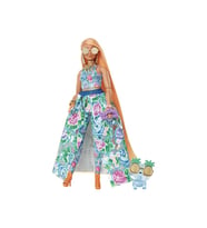 Barbie Orjinal Extra Çiçekli Kostümlü Extra Ve Yavru Kedisi