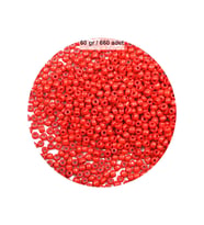 Koyu Turuncu Renk 4 mm Yaklaşık 660 adet / 60 gram Cam Boncuk Oya Yazma Bileklik ve Kolye
