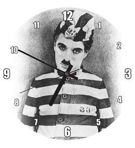 Cakatablo Charlie Chaplin The Adventurer Kısa Filminin Duvar Saati