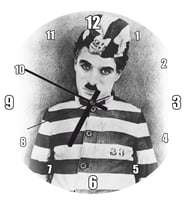 Cakatablo Charlie Chaplin The Adventurer Kısa Filminin Duvar Saati