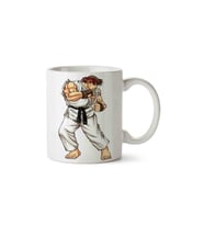 Street Fighter Warrior Porselen Kupa Bardak