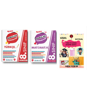 PRUVA AKADEMİ 8. SINIF SORULAR KONUŞUYOR TÜRKÇE + MATEMATİK SORU BANKASI + HEDİYELİDİR