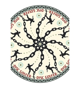 Disk Golfçü Tablo Ahşap Poster Dekoratif