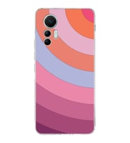 Xiaomi Mi 12 Lite Uyumlu Kapak Renk Cümbüşü Tasarımlı Şeffaf  Silikon Kılıf