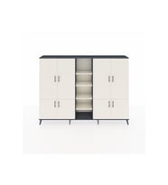 Arges Dolap 14 Raflı 8 Kapaklı 220x30x163 Antrasit-Aytaşı