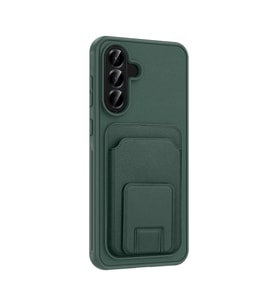 Samsung Galaxy A56 Kılıf Kartlıklı ve Deri Dokulu Şık ApexWallet Premium Kapak RYC/Bikart