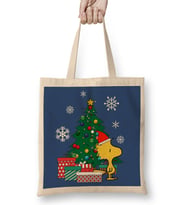 Woodstock Around The Christmas Tree Bez Çanta Uzun Saplı