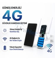 Güneş Enerjili 4g Sım Kartlı Router – Yüksek Kapasiteli Batarya, Dış Mekân Internet Sistemi