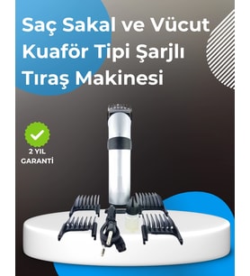Profesyonel Saç Ve Sakal Tıraş Makinesi - Tam Aksesuar Setli