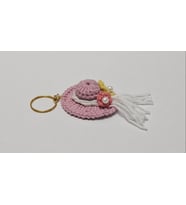 Şapka Pembe Amigurumi Anahtarlık