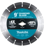 Makita E-02515 9 Inç Elmas Bıçak, Segmentli, Genel Amaçlı