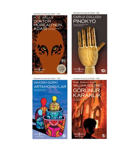 Doktor Moreau’nun Adası + Pinokyo + Artamonovlar + Görünür Karanlık- 4 Kitap Set