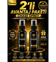 2 ADET Chase Premium Uzun Süreli Etkili Erkek Uzun Deneyim Sprey