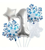Kartanesi 1 Yaş Rakam Folyo Balon Set