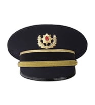 Polis Tören Müdür Şapkası (Müdür Tören Kepi) (Lacivert)