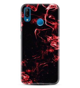 Huawei P20 Lite Mate 10 20 Lite Pro P40 Lite KılıfDesemli Silikon Red Smoke 1745