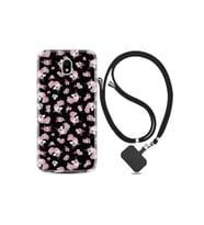 Samsung Galaxy J7 Pro Kılıf Desenli Silikon + Şarj Kulaklık Koruyucusu Unicorn Flowers 1406