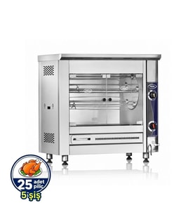 Pimak Setüstü Tamburlu Piliç Makinesi Doğalgazlı 25 Piliç