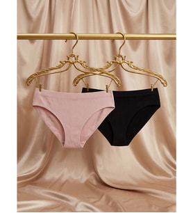 LCW DREAM Siyah Düz Bikini Külot 2'li