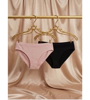 LCW DREAM Siyah Düz Bikini Külot 2'li