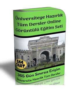 Üniversiteye Hazırlık Tüm Dersler Online Görüntülü Eğitim Seti