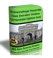Üniversiteye Hazırlık Tüm Dersler Online Görüntülü Eğitim Seti