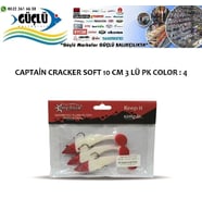 LEVREK TURNA SİLİKONU CAPTAIN CRACKER SOFT 10 CM 3 LÜ PK RENK : 4