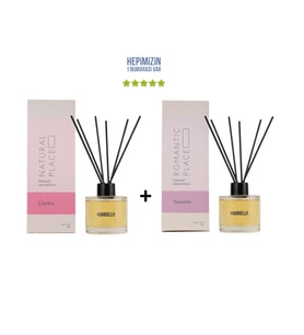 Çiçeksi Natural Place + Yasemin Romantic Place Dekoratif Ortam Kokusu 120 ml - Bambu Çubuklu (Standart)