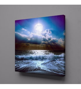 DOLUNAY KANVAS TABLO 80x80cm (Karışık)
