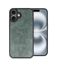 iPhone 16 Plus Kılıf Aras Deri Kapak - Koyu Yeşil