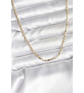 14K Gold Renk Kaplama Ezme Zincir Model CM Kadın Kolye