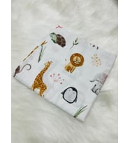Eylülce Butik Çok Amaçlı Müslin Örtü & Battaniye %100 Pamuk Oeko-teks Sertifikalı 80x80 Cm (Tuled Beyazı)