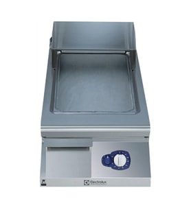 Electrolux Professional Gazlı Izgara, Fırçalanmış Düz Krom Kaplamalı Çelik Pişirme Yüzeyi İle Yarım Modül, Yatay, Termostatik Kontrol, Spatula Dahil E9IINAAOMCA
