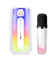 Durukar® Pluse 7 Mikrofonlu RGB Kablosuz Hoparlör - Beyaz