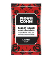 Nova Color Toz Kumaş Boyası Kırmızı - 2 adet